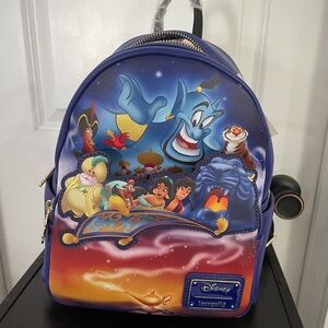 Loungefly Disney Aladdin Backpack - Blue and Orange